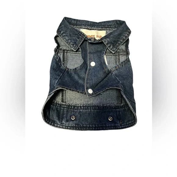 Flower Pup Distressed Guns and Roses Denim Jacket - Picture 2 of 4